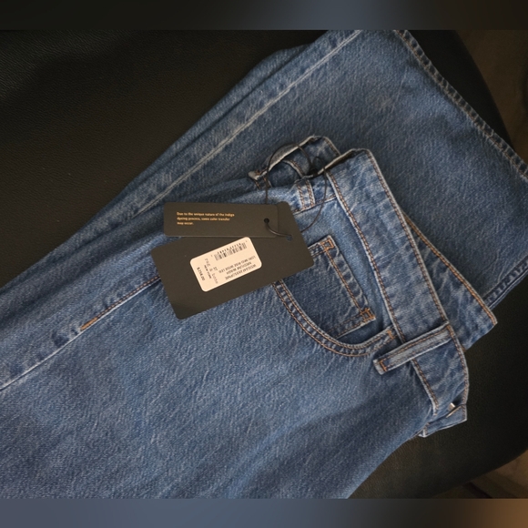 Rag & Bone Womens Lori Mid-Rise Wide Leg Medium Wash Jeans Sz 27 New with Tags - Picture 2 of 3